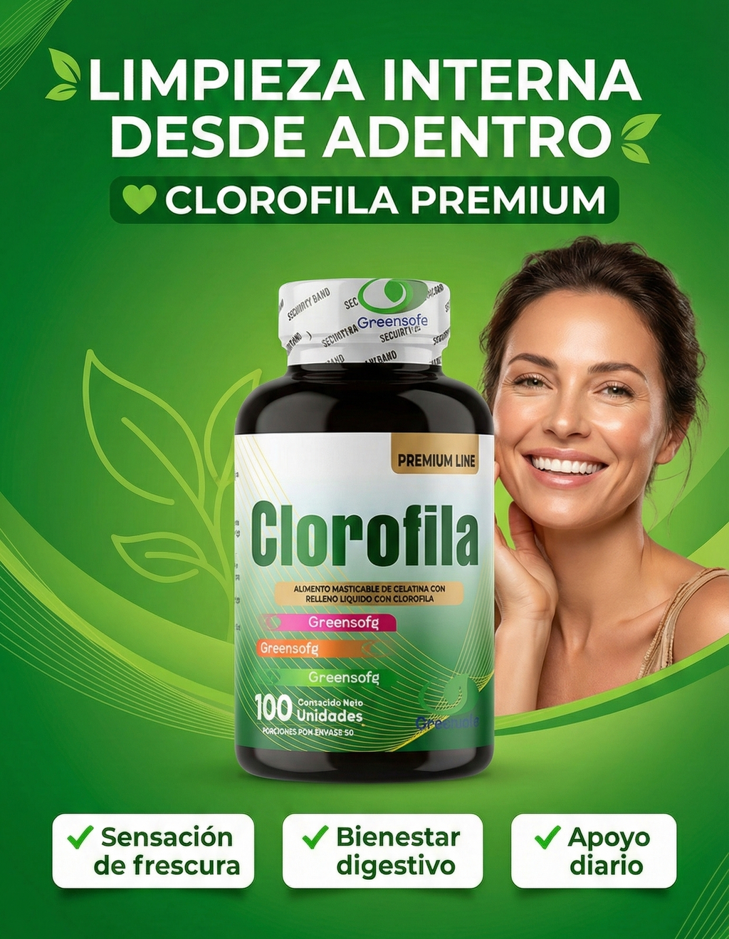 Clorofila premium x2 unidades