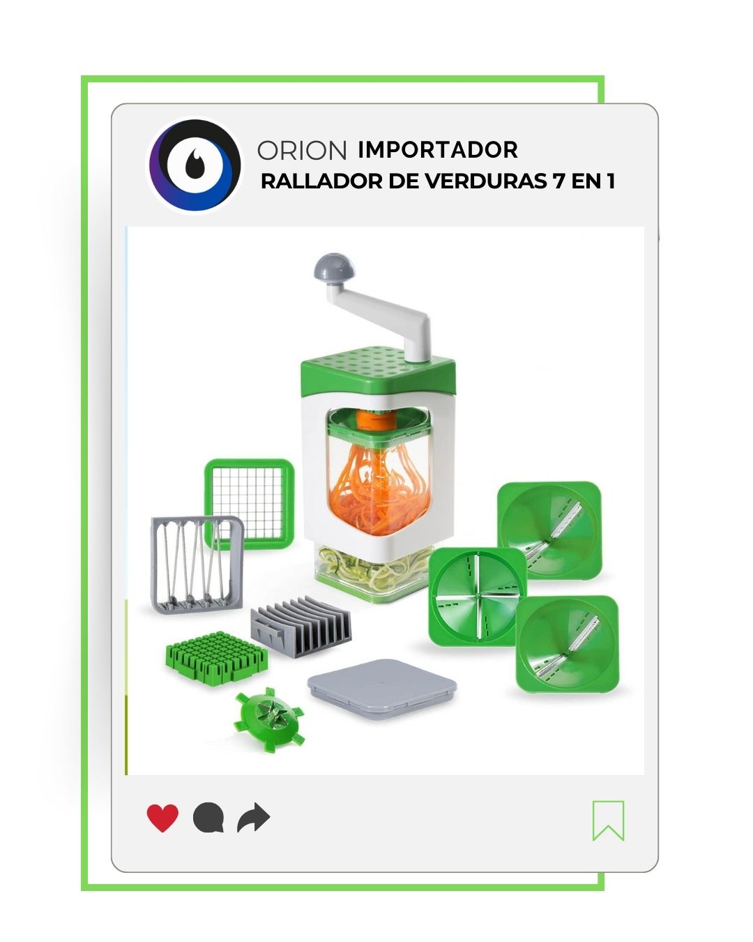 Rallador de Verduras 7 en 1 Multifuncional Imagen principal del producto